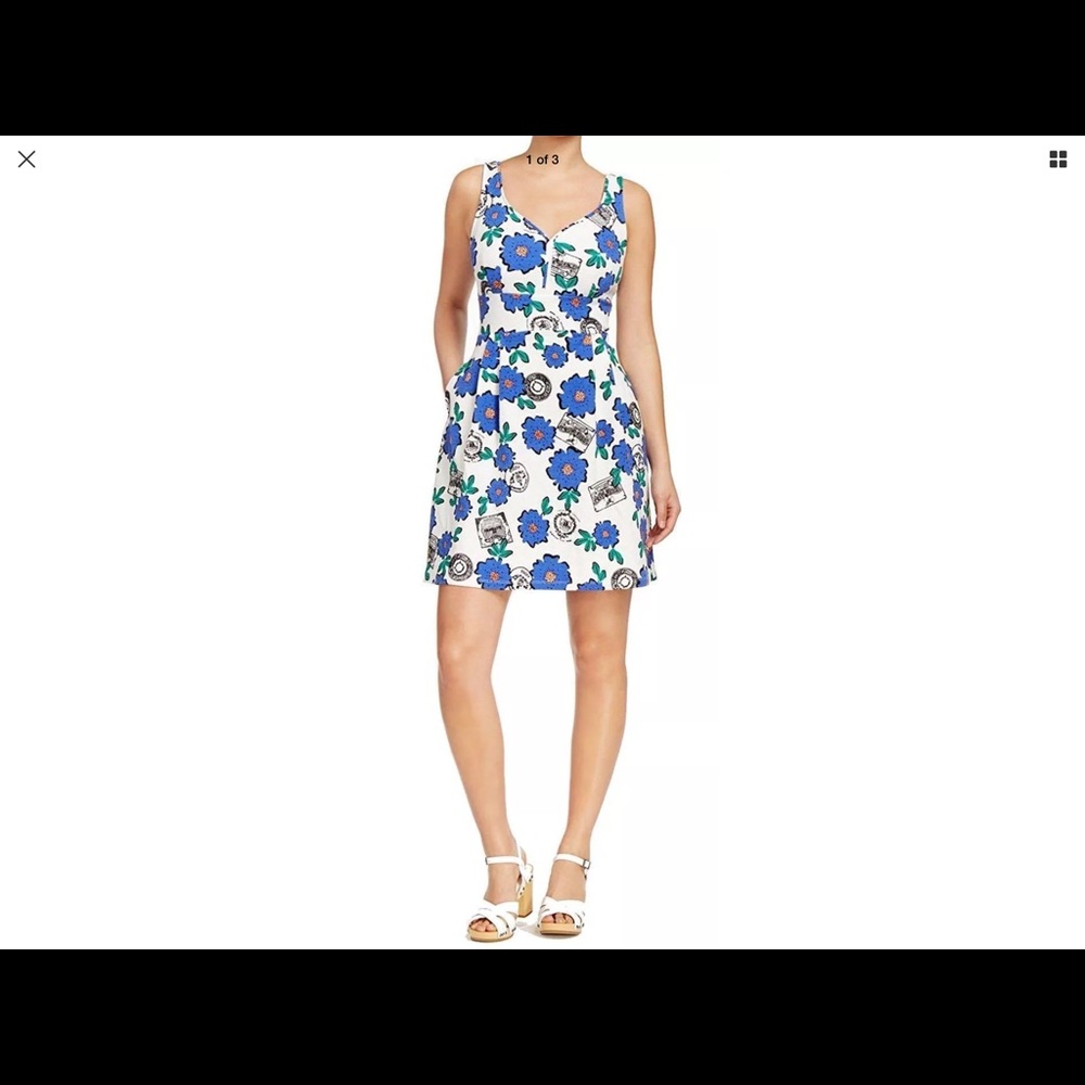 Maison Jules 5160 Size Large L NEW Flare Dress